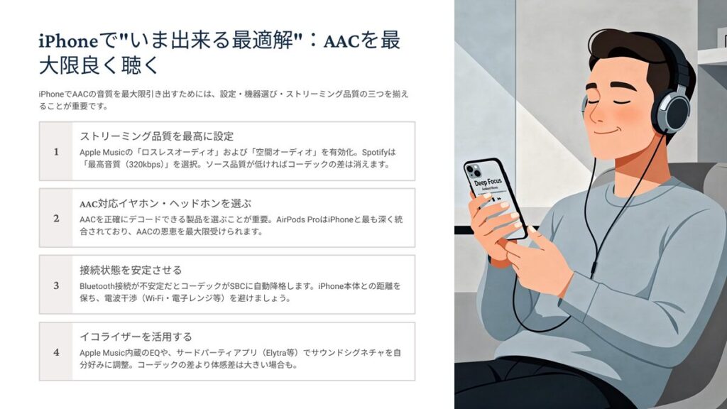 1位PHONEで今できる最適解　AACを最大限よく聞く