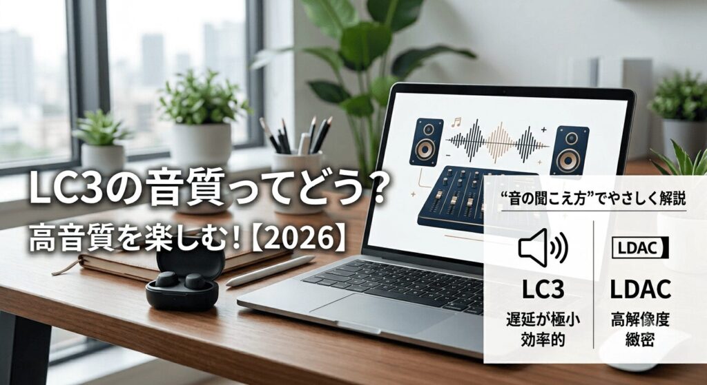 LC3の音質ってどう？LDACとの違いを“音の聞こえ方”でやさしく解説【2026】|高音質を楽しむ