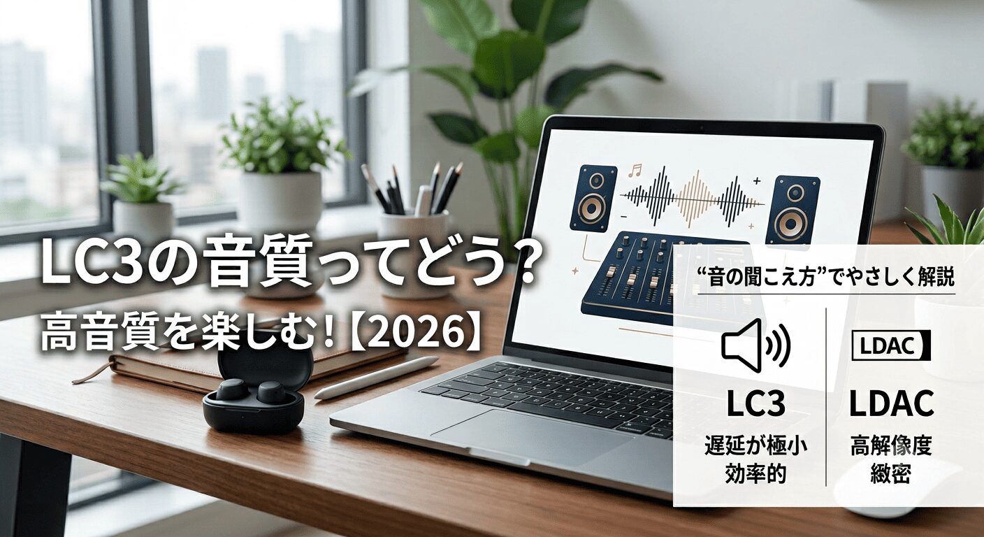 LC3の音質ってどう？LDACとの違いを“音の聞こえ方”でやさしく解説【2026】|高音質を楽しむ